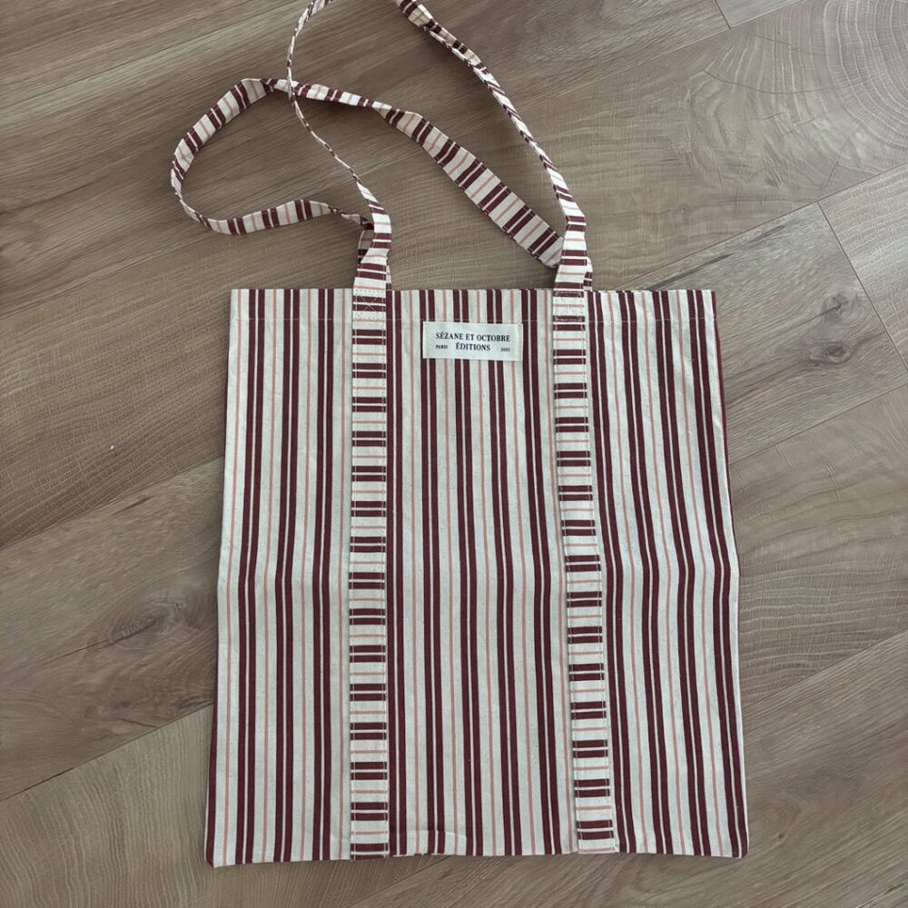 NWT Sezane Striped Limited Edition Tote